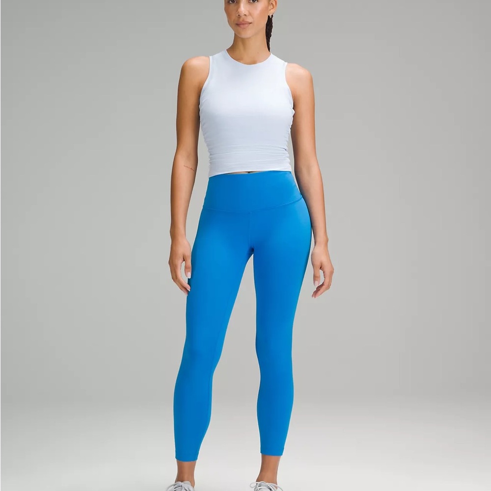 NWOT Lululemon Wunder Train High-Rise 25” Leggings Poolside Blue size 6